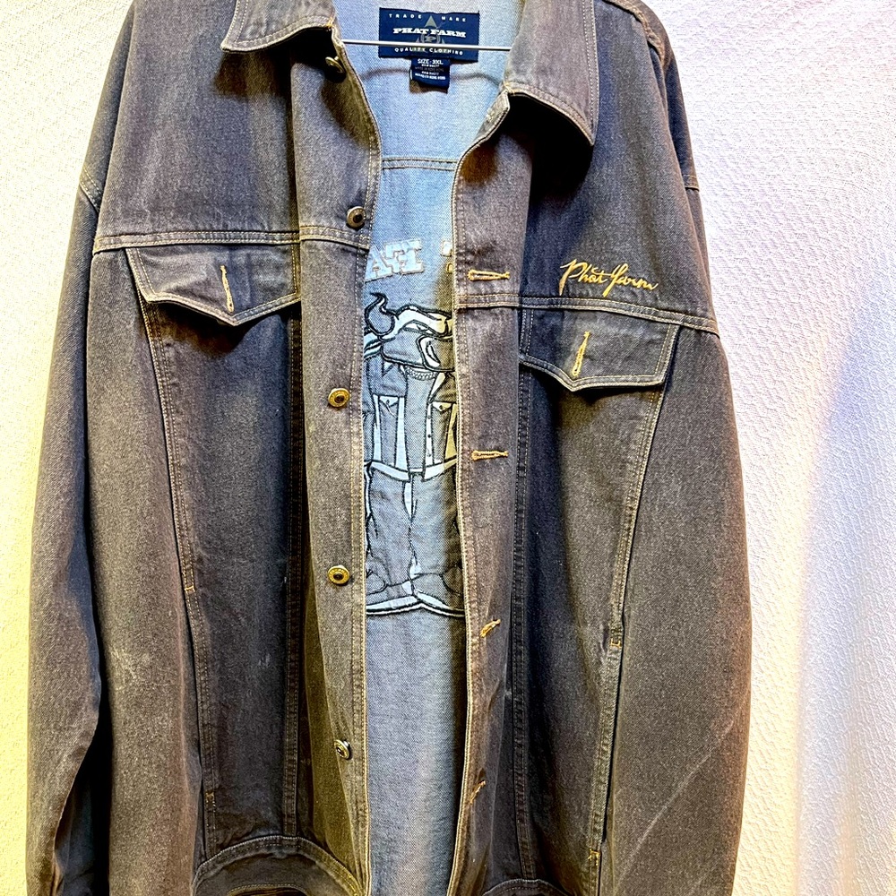 Vintage Phat Farm Men’s Denim Jacket. 3XL